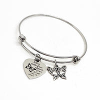 Memorial Gift, When Butterflies Appear Your Loved One Is Near Bracelet, Loss Of Loved One, Remembering Her, Remembering Him, Sympathy Gift