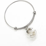Dandelion Bracelet, Dandelion Wish Bracelet, Dandelion Glass Ball Charm, Dream Big, Wish Big, Gift For Her, Encouragement Gift, Motivating