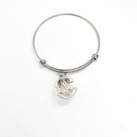 Dandelion Bracelet, Dandelion Wish Bracelet, Dandelion Glass Ball Charm, Dream Big, Wish Big, Gift For Her, Encouragement Gift, Motivating