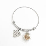 Faith Gifts, Faith Is Like A Little Seed If Planted It Will Grow Charm Bracelet, Matthew 17 20, Mustard Seed Bracelet, Christian Gift