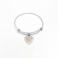 Faith Gift, Faith Is Like A Little Seed If Planted It Will Grow Bracelet, Charm Bangle, Mustard Seed Quote, Have Faith,  Growing Faith