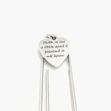 Faith Gift, Faith Is Like A Little Seed, If Planted It Will Grow Bookmark, Charm Bookmark, Christian Gift, Baptism Gift, Salvation Gift