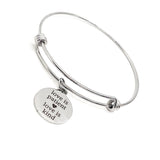 Love Gifts, Love Is Patient, Love Is Kind Charm Bracelet, Faith Gift, Christian Love, 1 Corinthians 13 4, Stacking Bangle, Stacking Bracelet