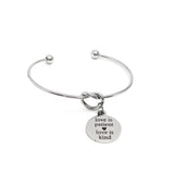 Love Gift, Love Is Patient, Love Is Kind Charm Bracelet, 1 Cor 13 4, Christian Love, Faith Gift, Scripture Gift, Scripture Jewelry