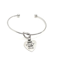 Positivity Gift, Small Steps Every Day Bracelet, Positivity Jewelry, Positive Affirmations, Encouragement Gift, Stacking Bangle