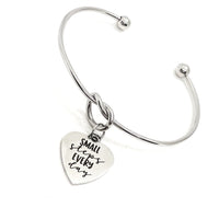 Positivity Gift, Small Steps Every Day Bracelet, Positivity Jewelry, Positive Affirmations, Encouragement Gift, Stacking Bangle