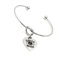 Thankful And Blessed Bracelet, Thanksgiving Gift, Gift For Her, Thankful For You, Thanks Gift, Thanksgiving Jewelry, Charm Bracelet