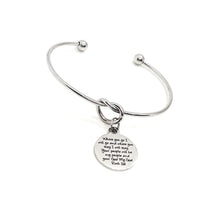 Scripture Gift, Where You Go I Will Go Charm Bracelet, Ruth 1 16 Charm Bracelet, Mother In Law Gift, Ruth And Naomi, Your God Will Be My God