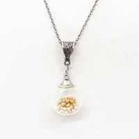 Faith Jewelry, Mustard Seed Glass Ball Necklace, Mustard Seed Necklace, Scripture Jewelry, Faith Jewelry, Matthew 17 20, Mustard Seed Faith