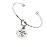 Faith Gift, I Am Who HE Says I Am Bracelet, Faith Jewelry, Christian Gift, I Am Who God Says I Am, Charm Bracelet, Stacking  Bangle