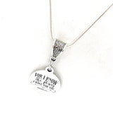 Faith Gift, For I Know The Plans I Have For You Necklace, Jeremiah 29 11, Christian Gift, Gods Plans, Christian Jewelry, Scripture Jewelry