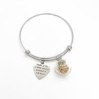 Faith Gifts, Faith Is Like A Little Seed If Planted It Will Grow Charm Bracelet, Matthew 17 20, Mustard Seed Bracelet, Christian Gift