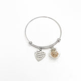 Faith Gifts, Faith Is Like A Little Seed If Planted It Will Grow Charm Bracelet, Matthew 17 20, Mustard Seed Bracelet, Christian Gift