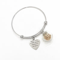 Faith Gifts, Faith Is Like A Little Seed If Planted It Will Grow Charm Bracelet, Matthew 17 20, Mustard Seed Bracelet, Christian Gift