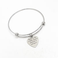 Faith Gift, Faith Is Like A Little Seed If Planted It Will Grow Bracelet, Charm Bangle, Mustard Seed Quote, Have Faith,  Growing Faith