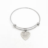 Faith Gift, Faith Is Like A Little Seed If Planted It Will Grow Bracelet, Charm Bangle, Mustard Seed Quote, Have Faith,  Growing Faith