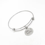 Faith Gift, John 3 Sixteen Bracelet, For God So Loved The World, Charm Bangle, Scripture Gifts, Salvation Verse, Baptism Gifts, Gift For Her