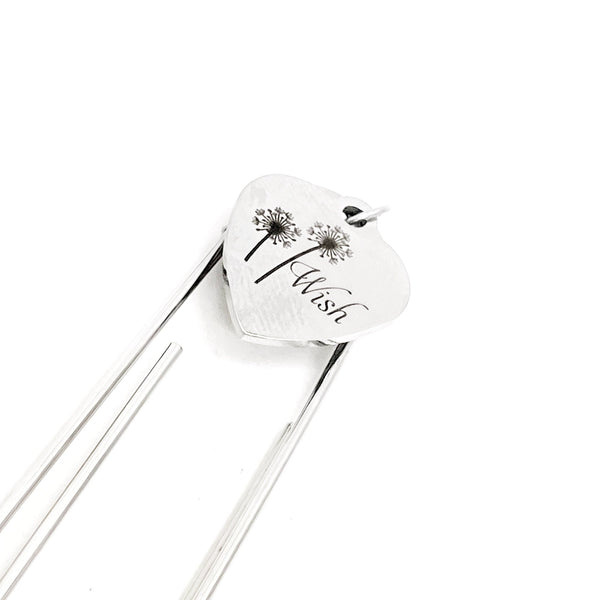Dandelion Wish Bookmark, Charm Bookmark, Dream Big, Wishes, Reader Gift, Encouragement Gift, Motivating Gift, Paperclip Bookmark