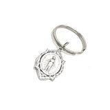 Faith Gift, Miraculous Mary Keychain, Charm Keychain, Christian Gift, Catholic Charm, Faith Keychain, Faith Charm,  Miraculous Medal
