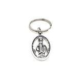 Faith Gift, Mary Miraculous Keychain, Catholic Gift, Faith Keychain, Catholic Keychain, Mother Mary Charm, Mother of Christ, Charm Keychain