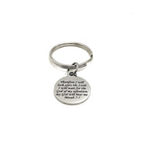 Scripture Gifts, My God Will Hear Me Keychain, Micah 7 7 Keychain, I Will Look To The Lord, Wait For God, Bible Verse Gifts, Faith Keychain