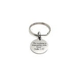 Scripture Gift, For Nothing Is Impossible With God Keychain, Luke 1 37 Charm, Faith Keychain, Scripture Quote, Christian Gift, Bible Verse