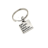 Trucker Gift, Eat Sleep Haul Repeat Keychain, Essential Worker Gift, Trucker Keychain, Truck Driver Gift, Delivery Driver Gift