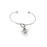 Positivity Gift, Small Steps Every Day Bracelet, Positivity Jewelry, Positive Affirmations, Encouragement Gift, Stacking Bangle