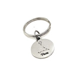 Astrological Sign, Pisces Keychain, Star Sign, Zodiac Sign, Birthday Gift, Charm Keychain, Gift For Her, Gift For Him, Zodiac Keychain