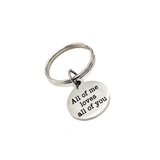 Love Gift, All Of Me Loves All Of You Keychain, Daughter Gift, Son Gift, Wife Gift, Husband Gift, I Love You Gift, Gift For Her