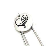 Faith Gift, Faith Bookmark, Faith Charm, Daughter Gift, Faith Heart Charm, Paperclip Bookmark, Planner Bookmark, Bible Bookmark
