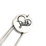 Faith Gift, Faith Bookmark, Faith Charm, Daughter Gift, Faith Heart Charm, Paperclip Bookmark, Planner Bookmark, Bible Bookmark