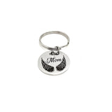 Mom Memorial, Mom Keychain, Remember Mom, Loss Of Mother, Mom Death Sympathy Gift, Mom Angel, Keychain Gift, Charm Keychain Memorial