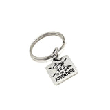 Encouragement Gift, Say Yes To New Adventure Keychain, Charm Keychain, Keychain Gift, New Job Gift, Graduation Gift, Going On A Trip Gift