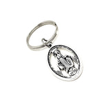 Faith Gift, Mary Miraculous Keychain, Catholic Gift, Faith Keychain, Catholic Keychain, Mother Mary Charm, Mother of Christ, Charm Keychain