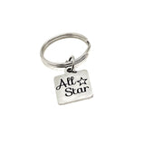All Star Keychain, You Are An All Star, My All Star, All Star Selection Gift, All Star Gift, Baseball Player Gift, Sports Player Gift