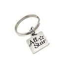 All Star Keychain, You Are An All Star, My All Star, All Star Selection Gift, All Star Gift, Baseball Player Gift, Sports Player Gift