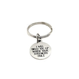 Faith Gift, I Will Hold You Up When Your Strength Fails Keychain, Encouragement Gift, Motivation Gift, Encouraging Quote, Motivating Quote