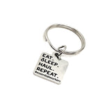 Trucker Gift, Eat Sleep Haul Repeat Keychain, Essential Worker Gift, Trucker Keychain, Truck Driver Gift, Delivery Driver Gift