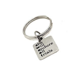 Encouraging Her, She Will Endure All Trials Keychain, Gift For Her, Workout Partner Gift, Motivational Gift, Motivating Her, Daughter Gift