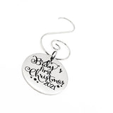 Baby’s First Christmas Ornament, Hanging Pendant, New Baby Gift, 2021 Baby, New Mom Gift, Christmas Tree Ornament, First Christmas Gift