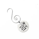 Dandelion Wish Ornament, Some See A Weed, Some See A Wish, Hanging Pendant, Best Wishes Gift, Christmas Tree Ornament, Christmas Wish Gift