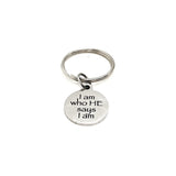 Faith Gift, I Am Who HE Says I Am Keychain, I Am Who God Says I Am, Christian Gift, Faith Quote, Daughter Gift, Encouraging Her, Son Gift