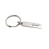 Faith Gift, Faith Keychain, Faith Words, Faith Charm, Christian Gift, Christian Keychain, Daughter Gift, Son Gift, Sunday School Gift