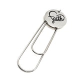 Faith Gift, Faith Bookmark, Faith Charm, Daughter Gift, Faith Heart Charm, Paperclip Bookmark, Planner Bookmark, Bible Bookmark