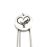 Hope Gift, Hope Bookmark, Planner Bookmark, Paperclip Bookmark, Charm Bookmark, Daughter Gift, Encouraging Gift, Reader Gift