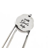 Faith Gift, With God’s Help Bookmark, Charm Bookmark, Christian Gift, Christian Encouragement, Paperclip Bookmark, Bible Bookmark Gift