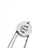 Faith Gift, With God’s Help Bookmark, Charm Bookmark, Christian Gift, Christian Encouragement, Paperclip Bookmark, Bible Bookmark Gift
