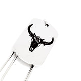 Floral Cattle Skull Bookmark, Charm Bookmark, Cow Skull Charm, Reader Gift, Farm Owner Gift, Gift For Her, Wife Gift, Paperclip Bookmark