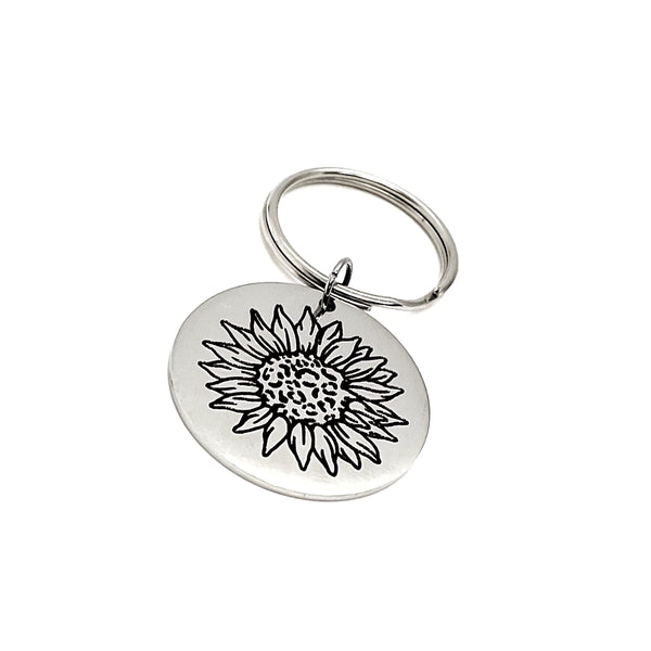 Sunflower Keychain, Charm Keychain, Sunflower Charm, Happiness Gift, Gift For Her, New Car Gift, Sunshine Nickname, Love Gift, Daughter Gift